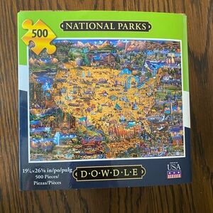 Dowdle 500 Piece National Parks Puzzle Complete